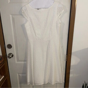 Anne Klein Cream White Cocktail Business Casual Dress